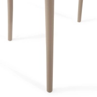 Silla apilable de polipropileno apta para exterior - Creta
