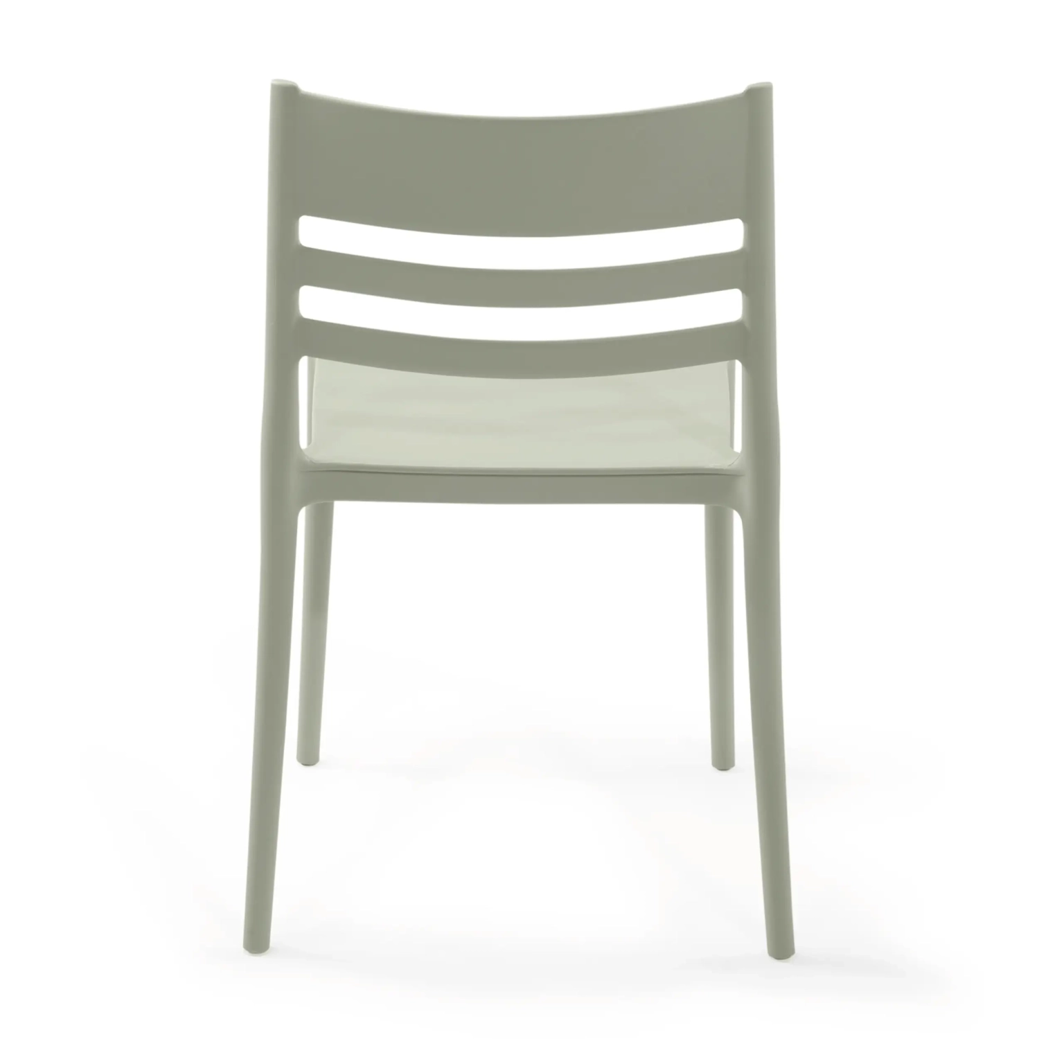 Silla apilable de polipropileno apta para exterior - Creta