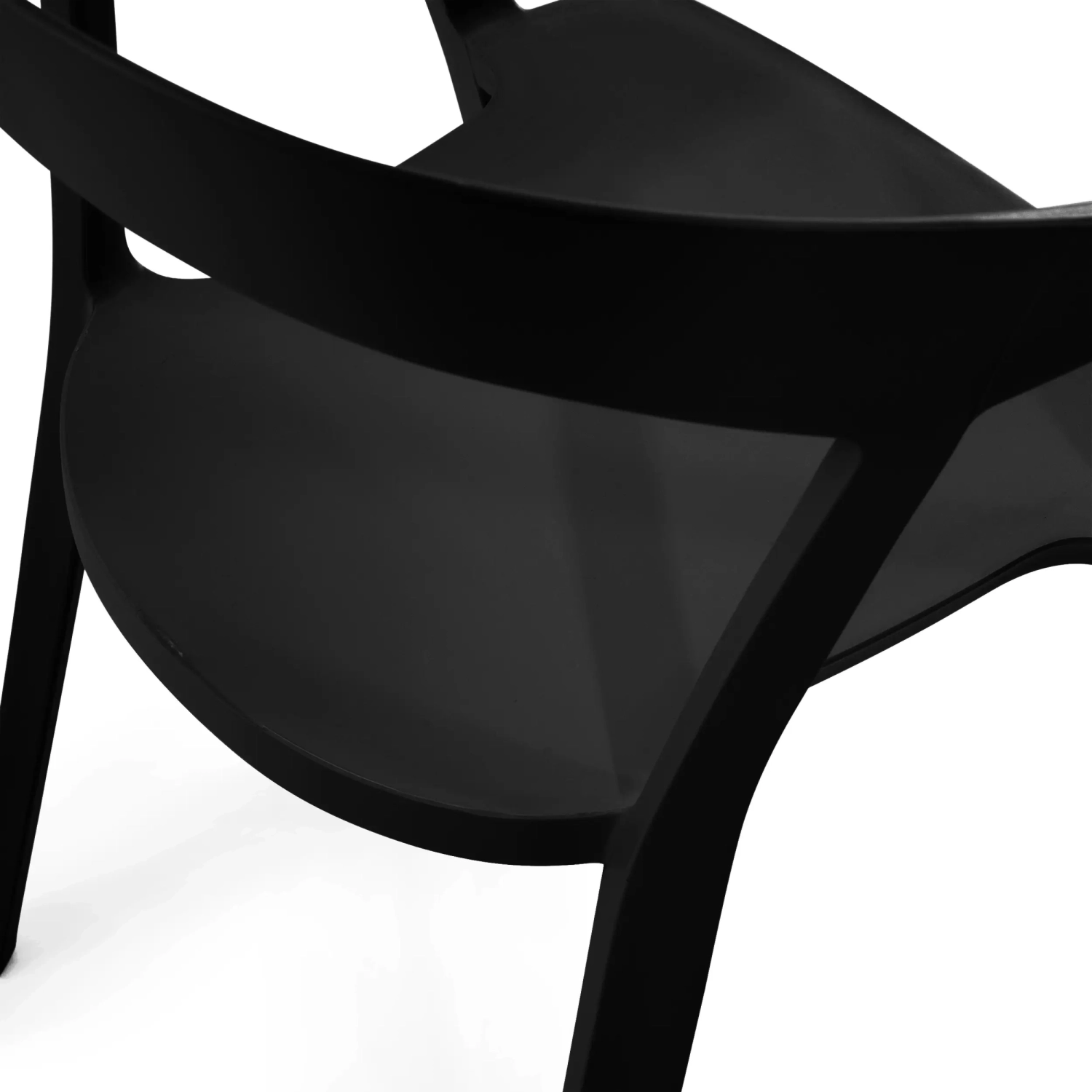 Chaise de salle à manger et d'extérieur empilable - Krilen