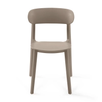 Silla de diseño en polipropileno apilable - Sun