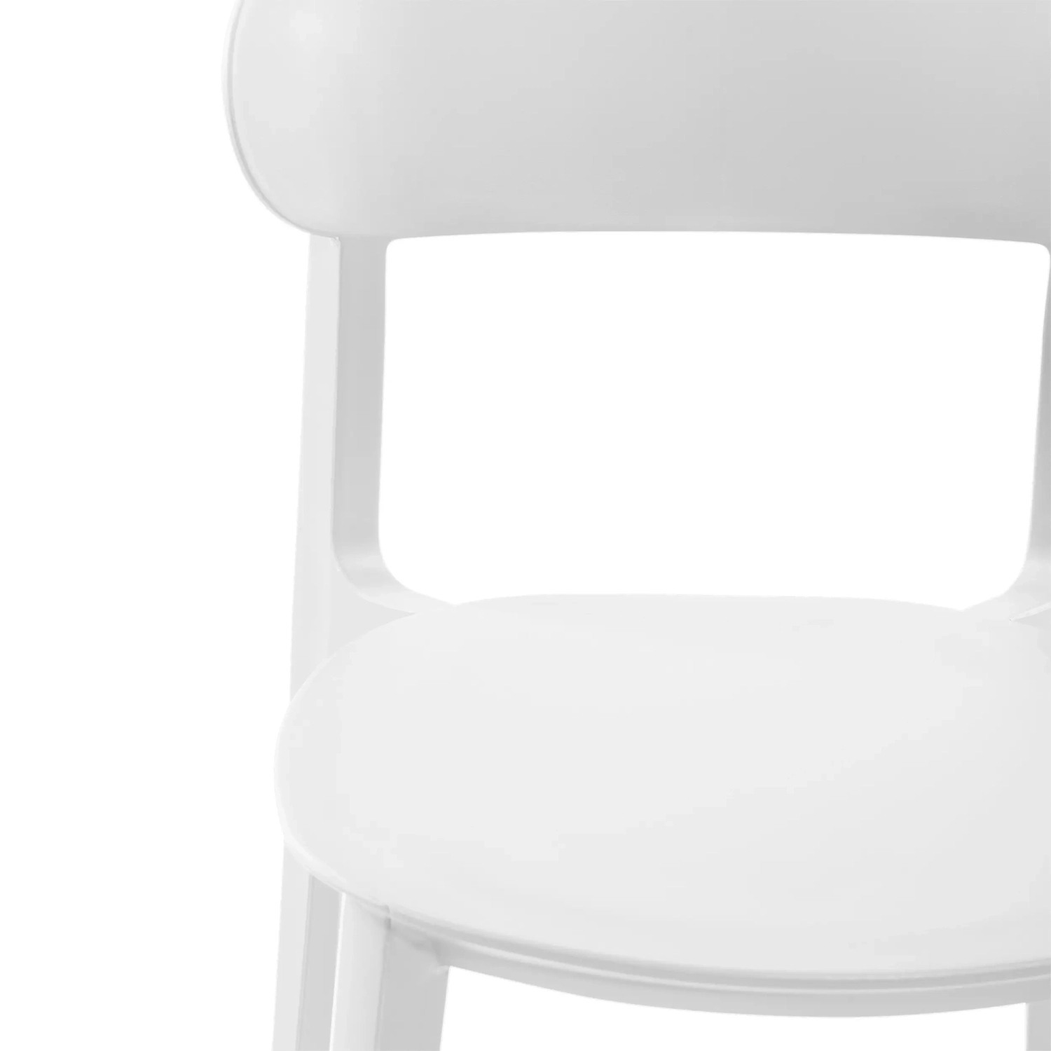 Stackable polypropylene design chair - Sun