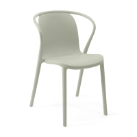 Chaise empilable avec accoudoirs pour l'intérieur et l'extérieur - Pierre