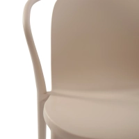 Cadeira empilhável com braços para interior e exterior - Pierre