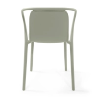 Stacking chair with armrests for indoor and outdoor use - Pierre