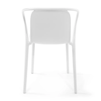 Silla apilable con reposabrazos para interior y exterior - Pierre