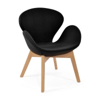 Swart fåtölj - moderna fåtöljer - designmöbler
