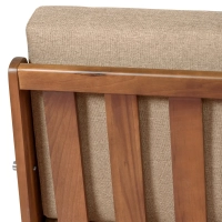 Divano industriale Daneu imbottito in cotone-Divani in legno-Mobilie Design