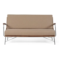 Industrielles Sofa Daneu mit Baumwollbezug-Holzsofas-Mobelarium