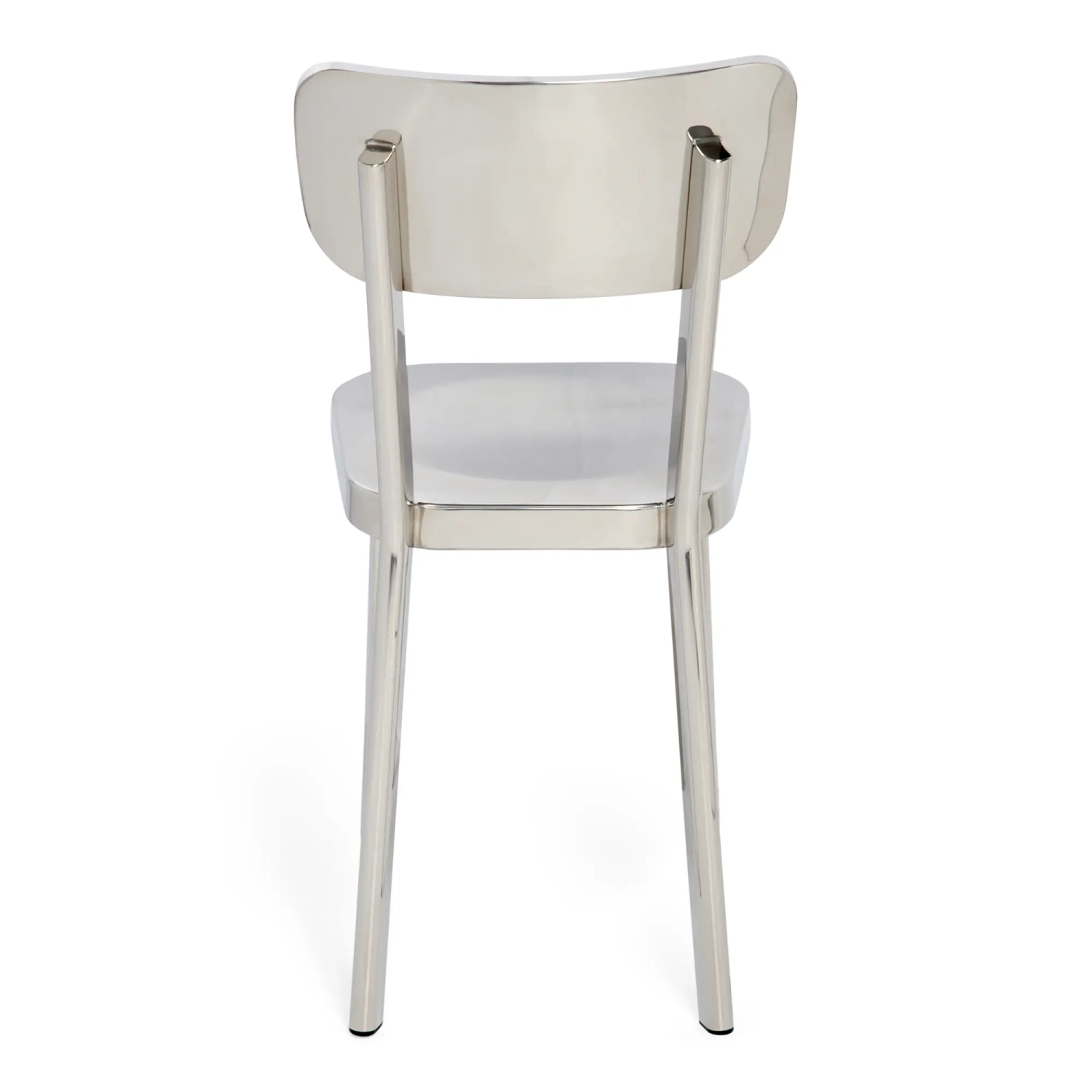 Cadeira Delawere em aço inoxidável: design industrial elegante
