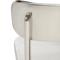 Chaise Delawere en acier inoxydable : Design industriel élégant