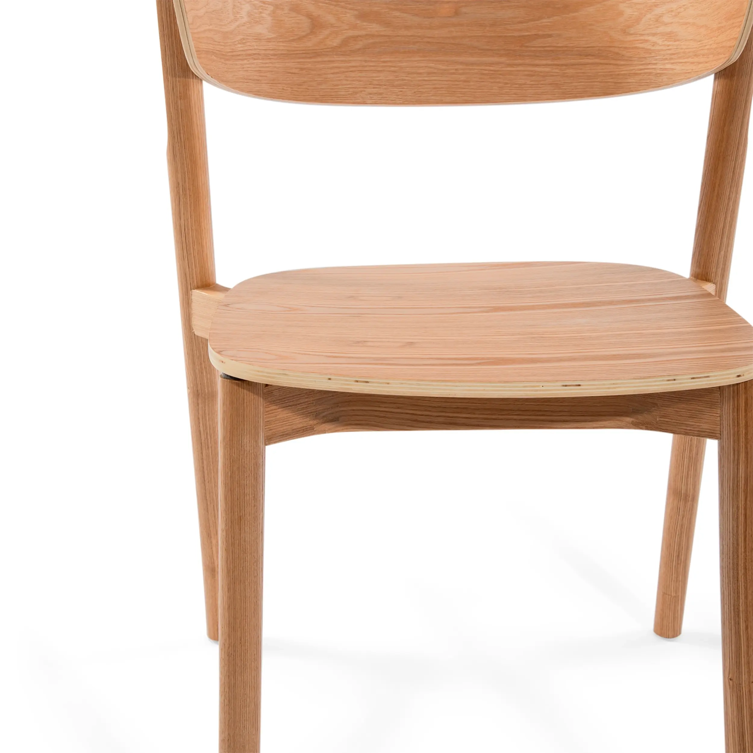 Silla de comedor de fresno natural Notorius | Diseño nórdico elegante
