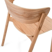 Ruokapöydän tuoli Notorius luonnon saarni | Elegantti design skandinaavinen