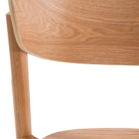 Naturalne jesionowe krzesło do jadalni Notorius | Elegancki design skandynawia