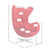 Replica Egg Chair in Cashmere - Modern Armchairs | MuebleDesign