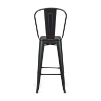 Bistro Taburete industrial Style con respaldo - Taburetes industriales