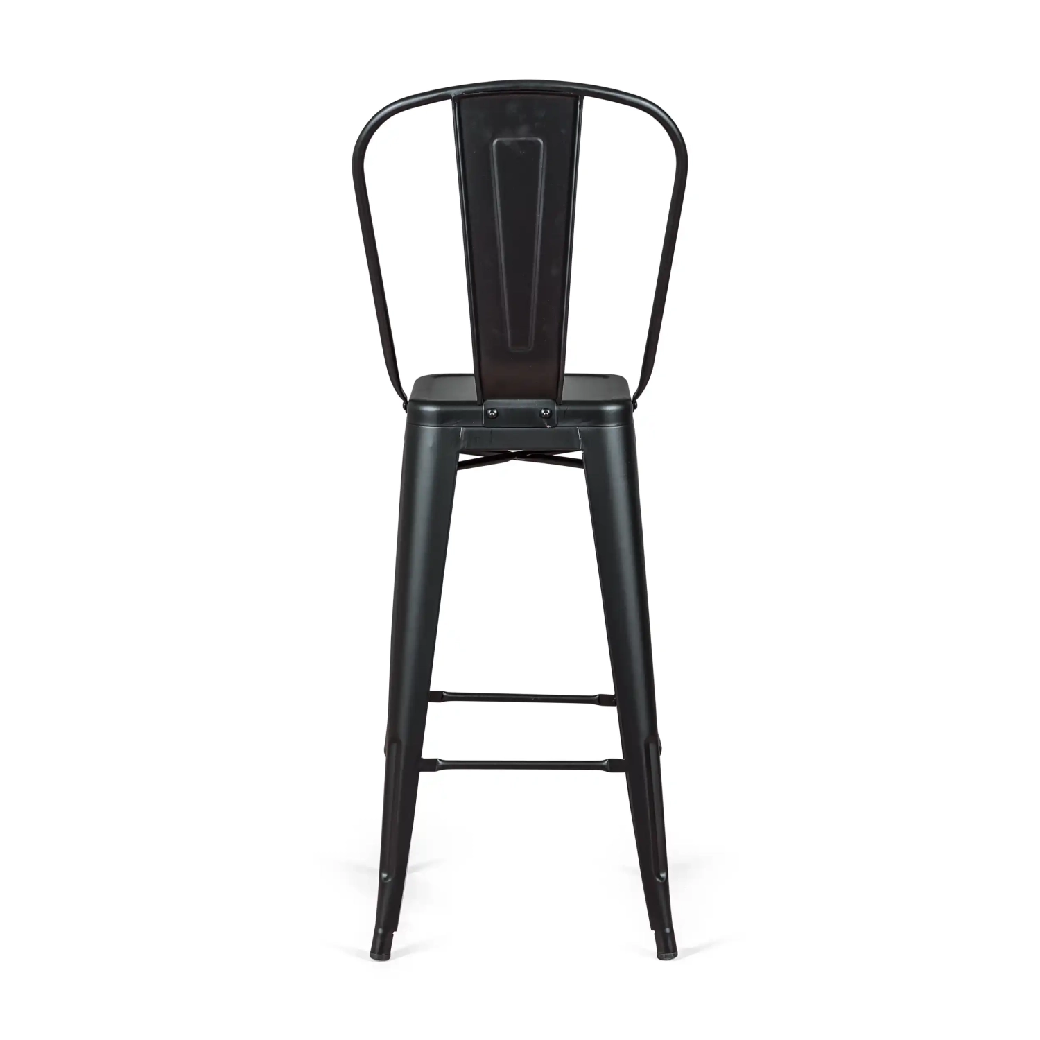 Bistro Taburete industrial Style con respaldo - Taburetes industriales