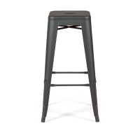 Bistro industriële kruk Mat 76CM wit - Industriële krukken en stoelen