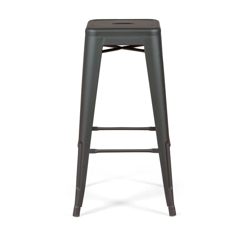 Bistro sgabello industriale Matt 76CM bianco - Sgabelli e sedie industriali