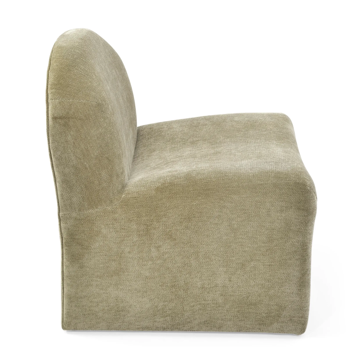 Sillón de diseño tapizado Basel, estilo minimalista y cómodo