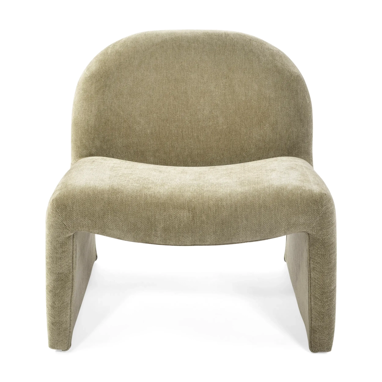 Cadeirão de design estofado Basel, estilo minimalista e confortável