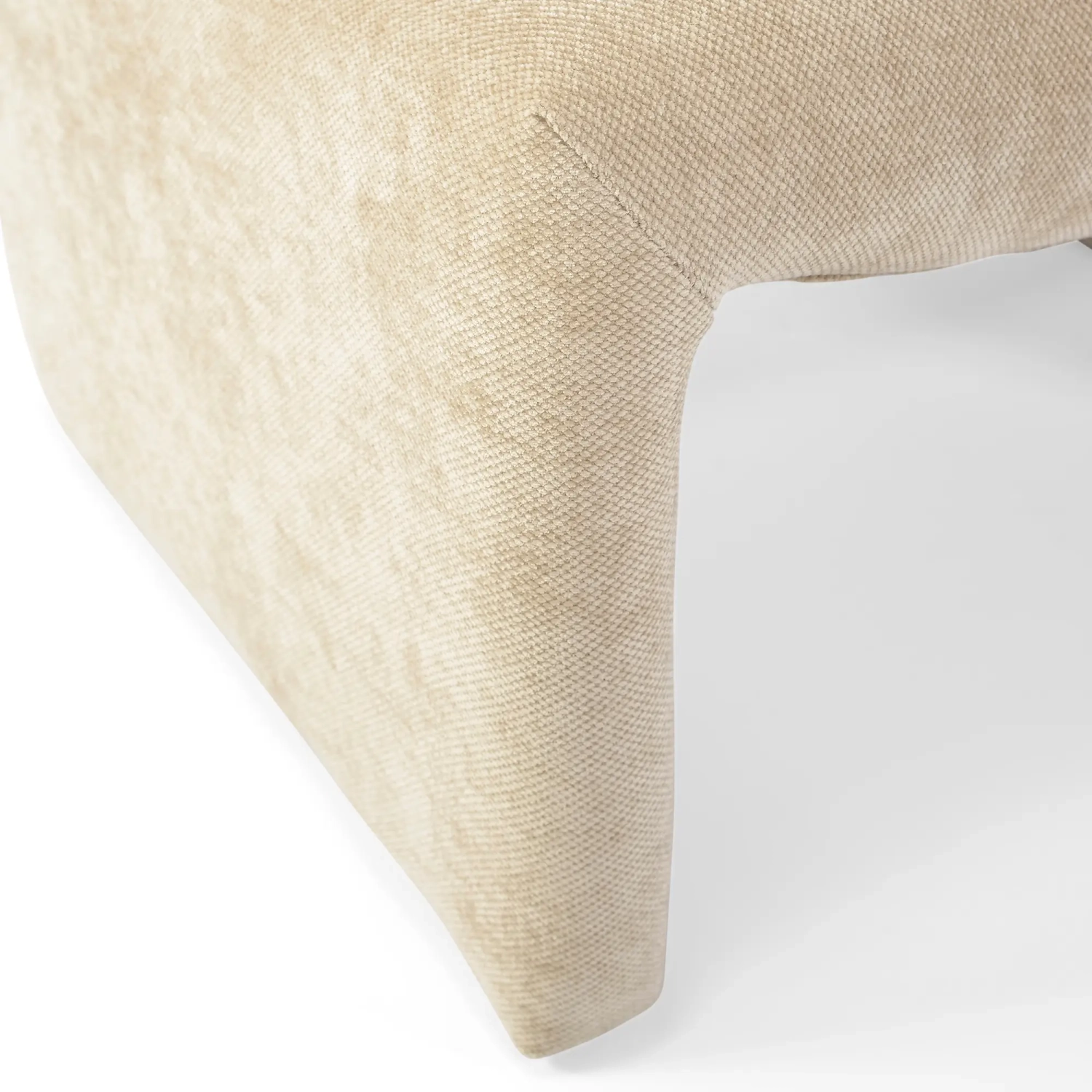 Cadeirão de design estofado Basel, estilo minimalista e confortável