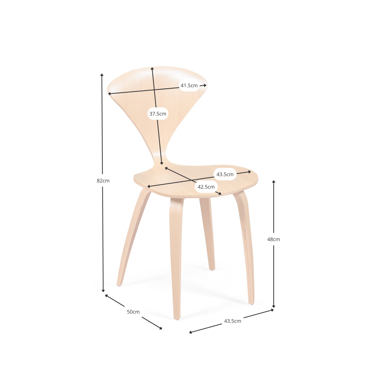 Cherner Chair - Houten stoelen furnmod