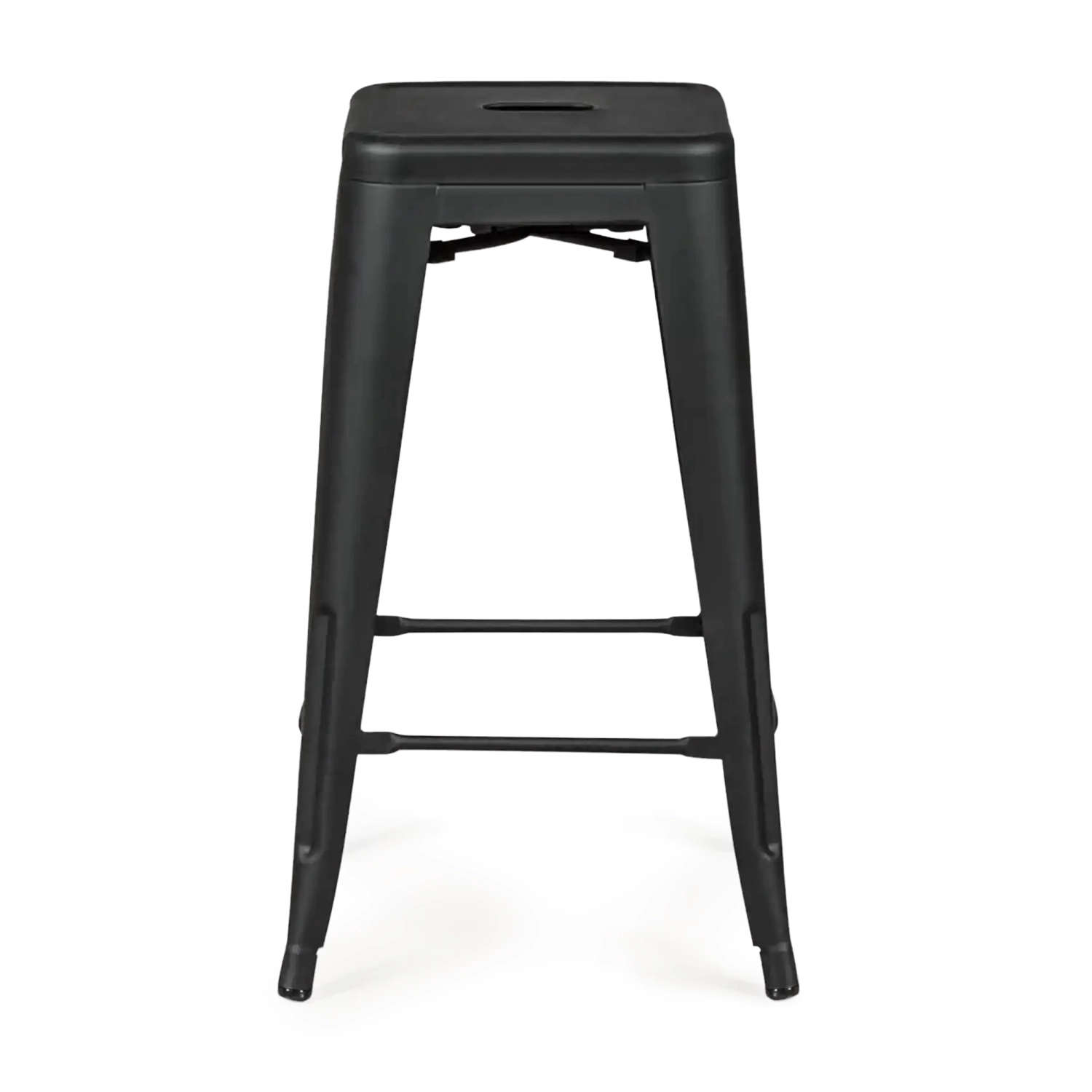 Jakkara teollinen Bistro 66 cm | Teräs pinottava kiiltävä tai mattainen