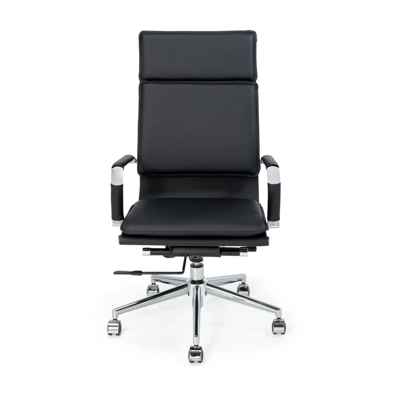 Sedia da ufficio Studio con schienale alto | Sedia da scrivania ergonomica in ecopelle