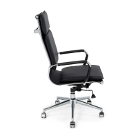 Sedia da ufficio Studio con schienale alto | Sedia da scrivania ergonomica in ecopelle