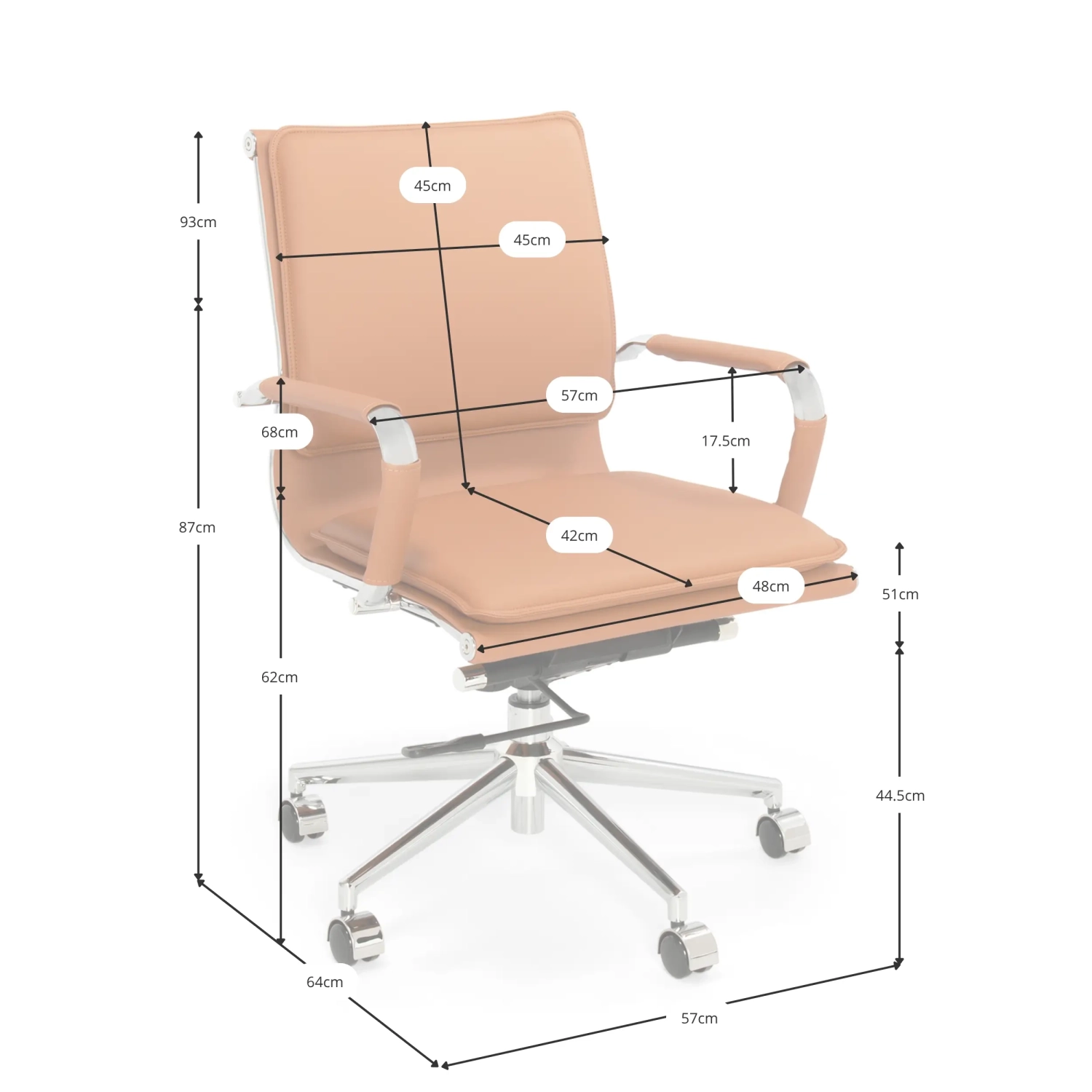 Silla de oficina Studio | Diseño ergonómico y moderno
