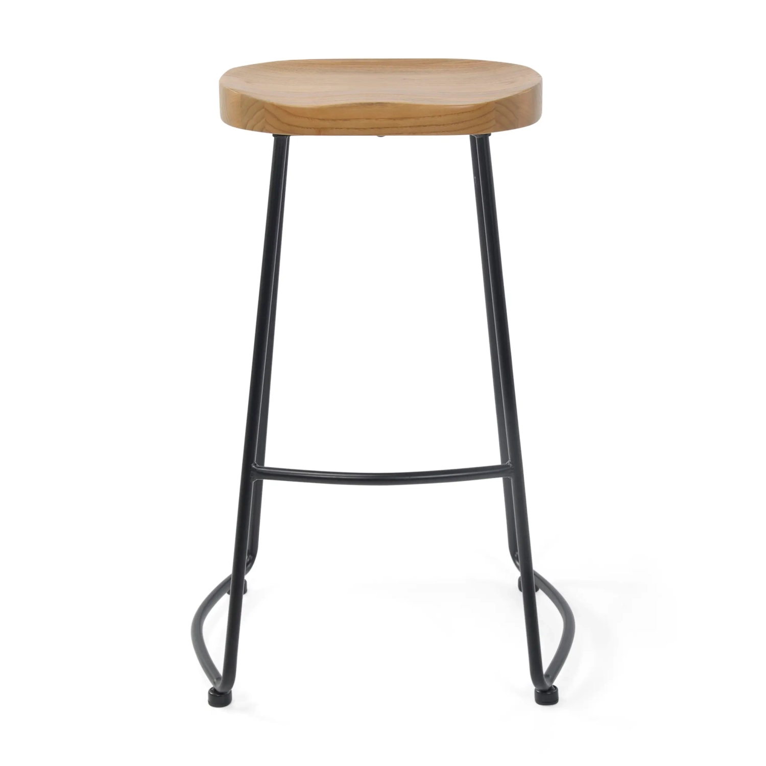 Portland-teollisuustyylinen baarituoli 76 cm | Jalava ja mattateräs