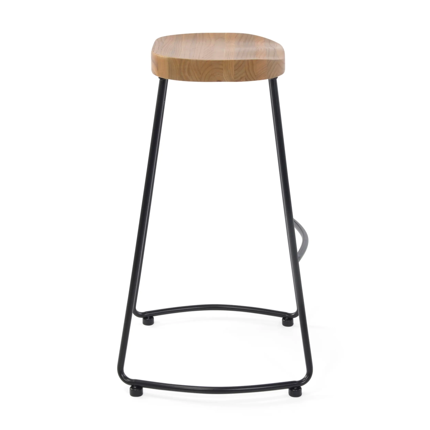 Portland-teollisuustyylinen baarituoli 76 cm | Jalava ja mattateräs