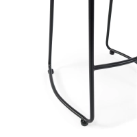 Portland industriell barstol 66 cm | Massivt almträ och stål