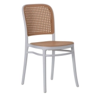 Moulin Vintage stoel van synthetisch rotan | Stapelbare stoel voor binnen en buiten