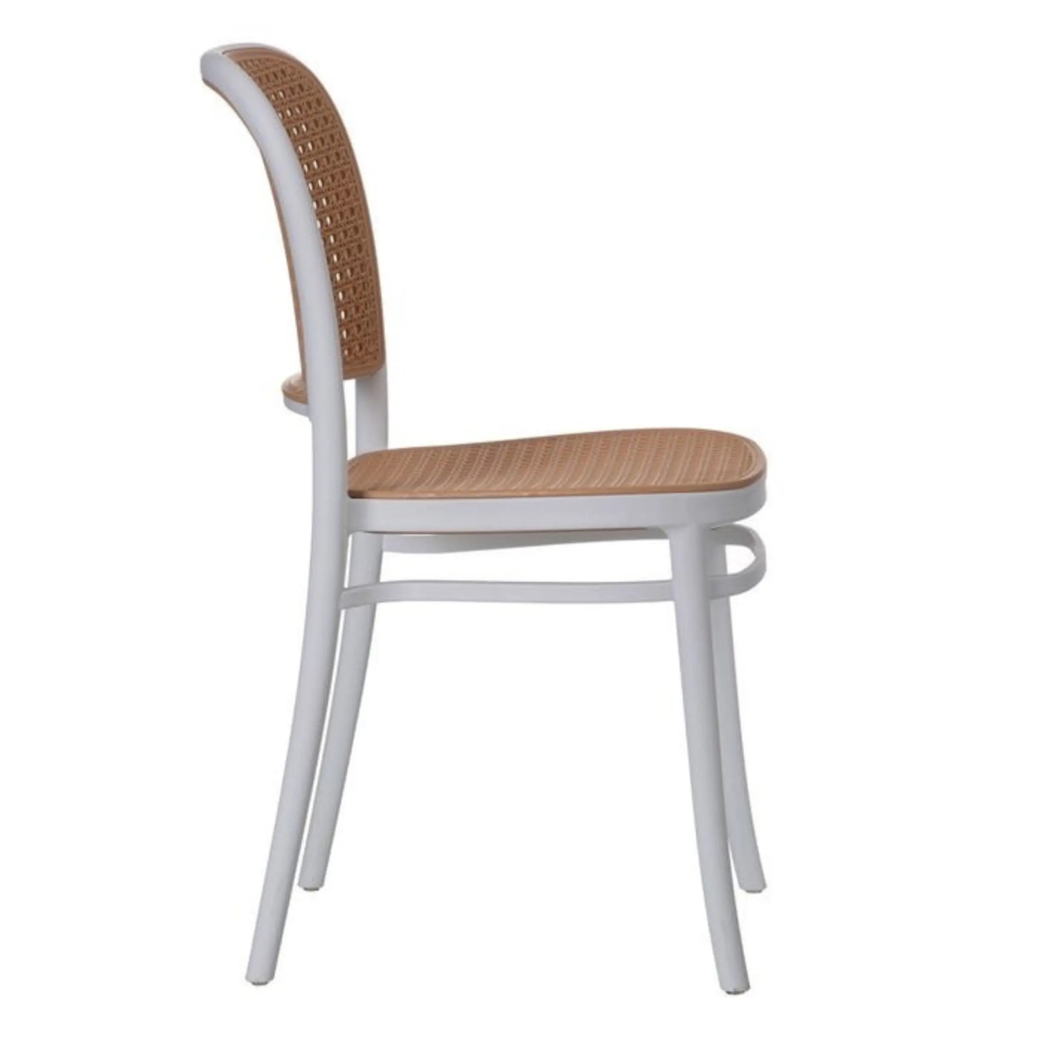 Cadeira Moulin Vintage em rattan sintético | Cadeira empilhável para interior e exterior