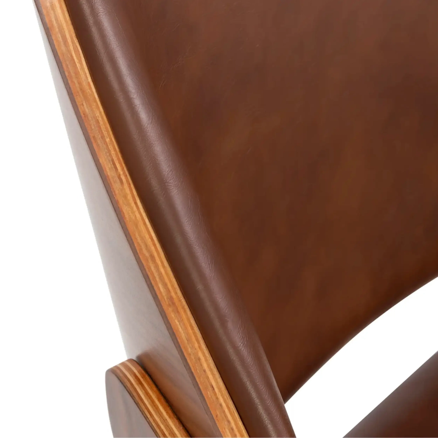 Silla de oficina Cleveland Retro de imitación de cuero | Diseño vintage ajustable