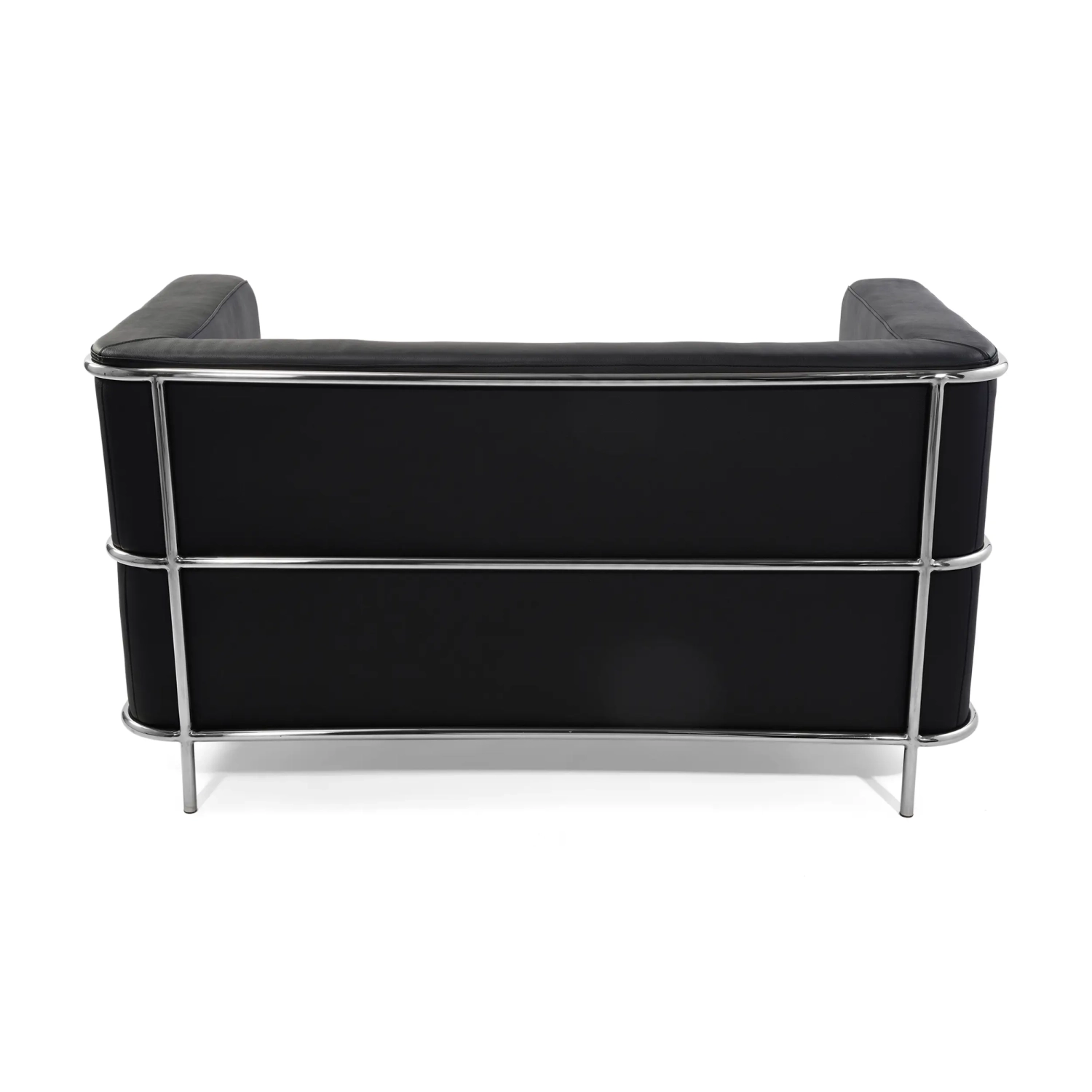 Torino 2-Sitzer-Sofa aus italienischem Leder | Gestell aus Edelstahl