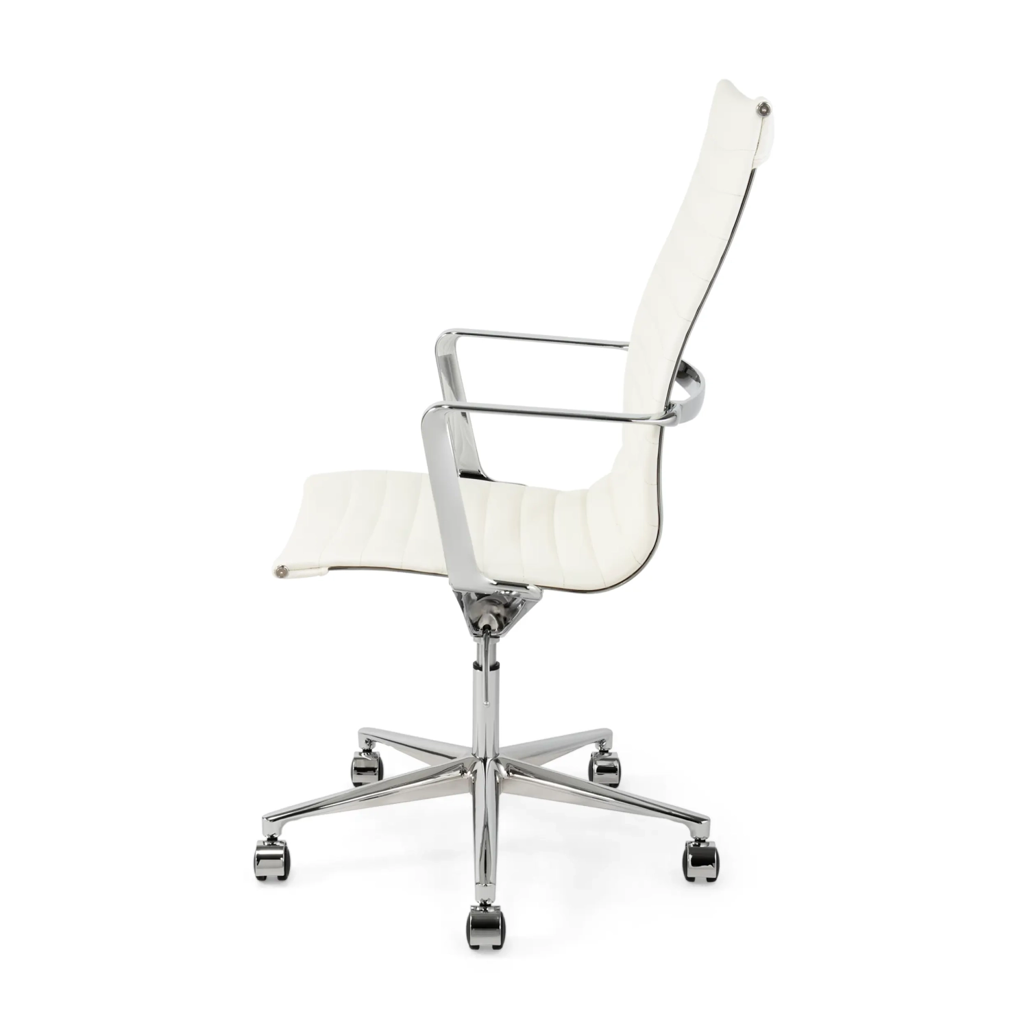 Silla de oficina Task Executive de cuero con respaldo alto | Silla de oficina