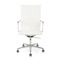 Task Executive Bürostuhl mit hoher Rückenlehne aus Leder | Hochwertiger ergonomischer Bürostuhl