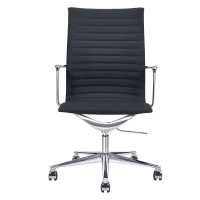 Task Executive kantoorstoel met hoge rugleuning en lederen bekleding | Hoogwaardige ergonomische kantoorstoel