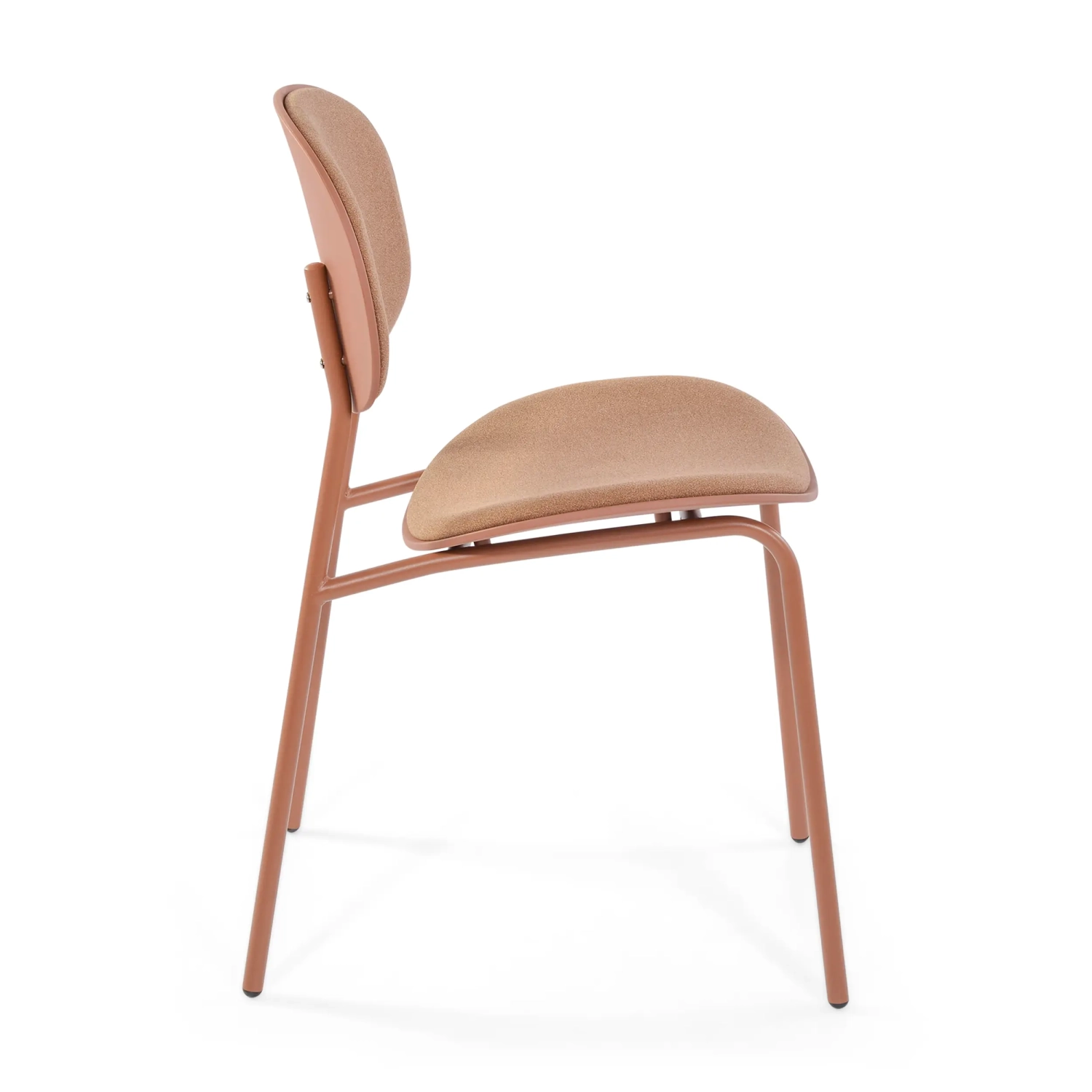 Chaise de salle à manger ergonomique et empilable Carlotta | Chaise rembourrée moderne