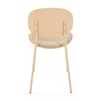 Ergonomischer, stapelbarer Esszimmerstuhl Carlotta | Moderner Polsterstuhl