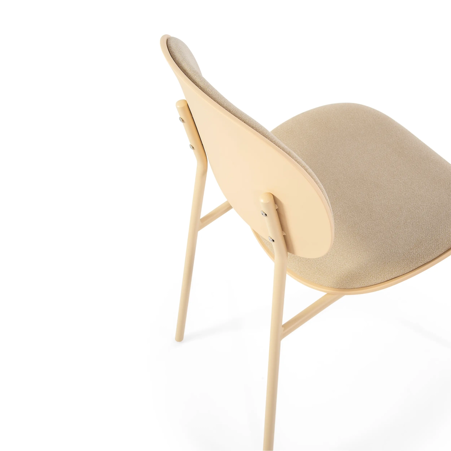 Ergonomiczne, sztaplowane krzesło do jadalni Carlotta | Nowoczesne krzesło tapicerowane