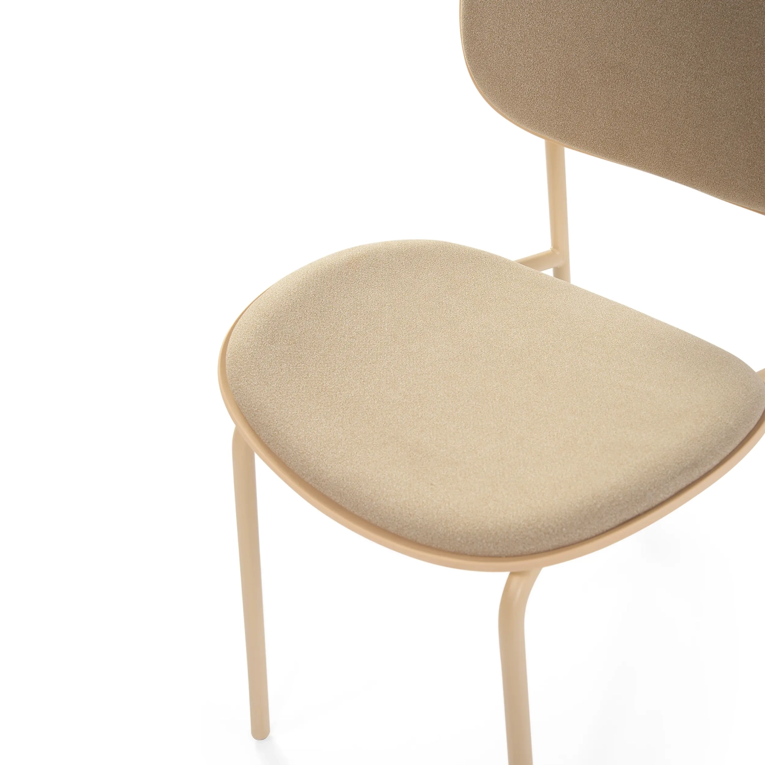 Ergonomická stohovatelná jídelní židle Carlotta | Moderní čalouněná židle