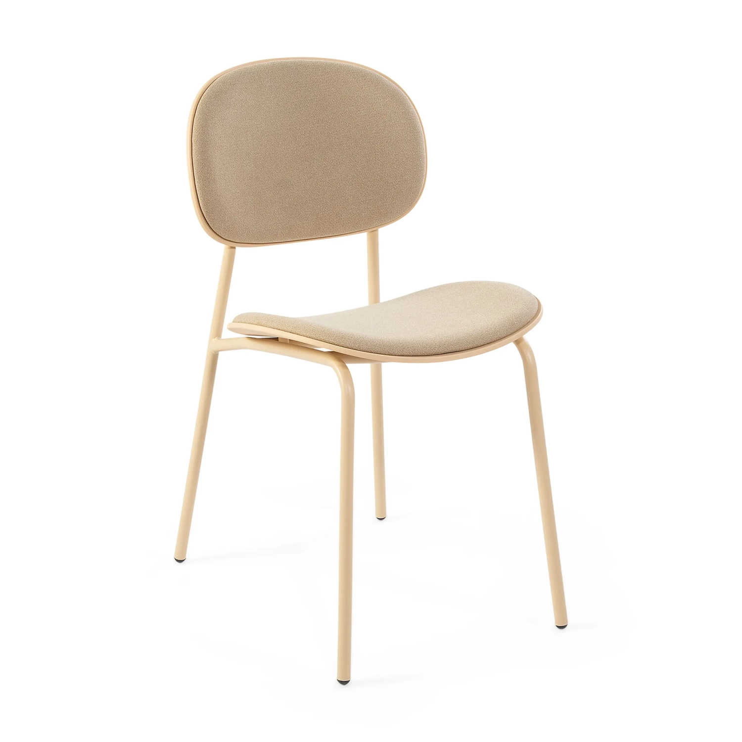 Ergonomiczne, sztaplowane krzesło do jadalni Carlotta | Nowoczesne krzesło tapicerowane