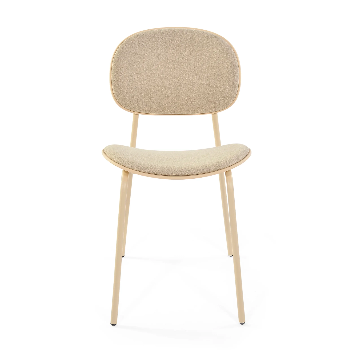 Ergonomisk, stapelbar matstol Carlotta | Modern klädd stol