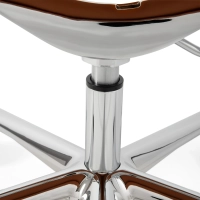 Task Silla de escritorio de alta gama | Silla de oficina de cuero italiano con ruedas