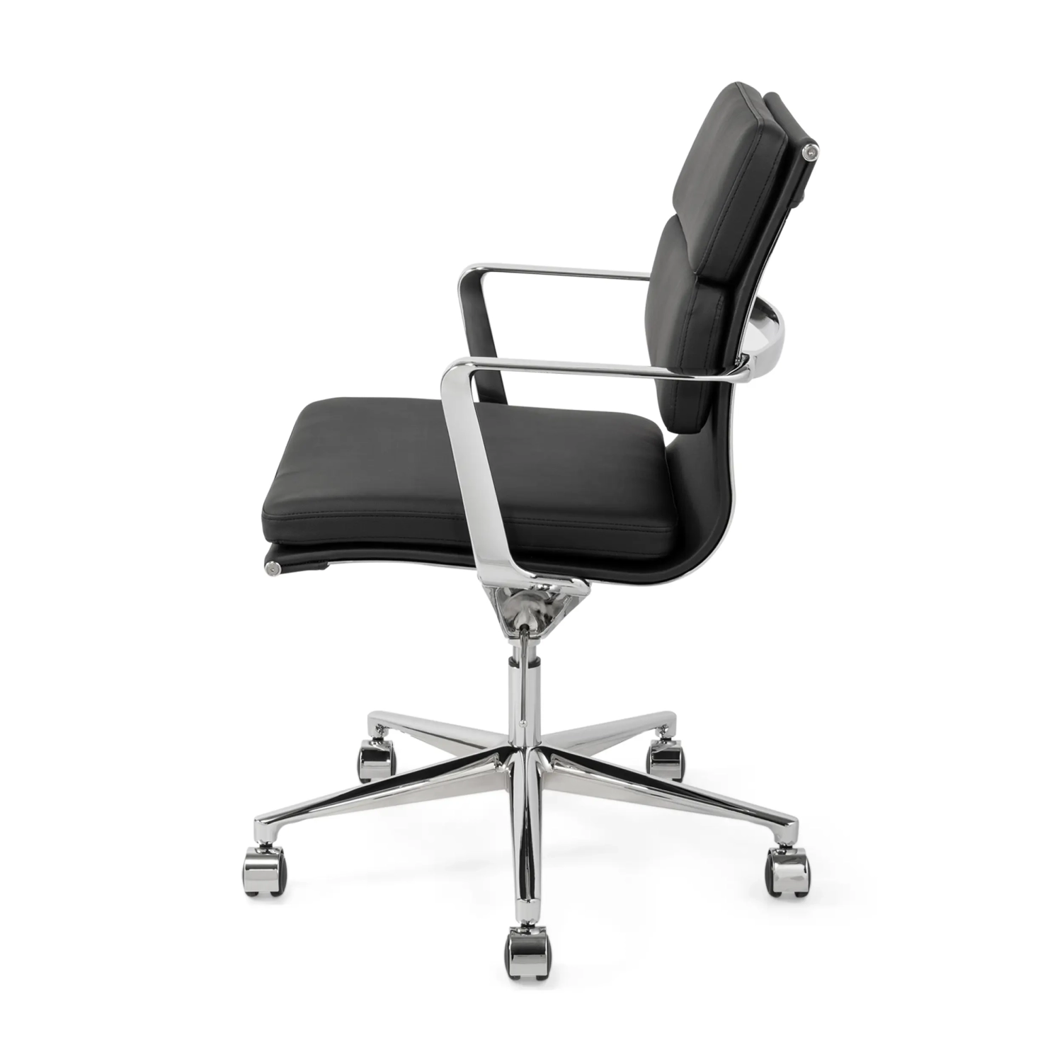 Task Premium Desk Chair | Italian Leather Office Chair with Wheels