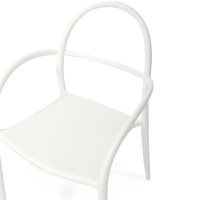 Designerskie krzesło ogrodowe Master do ustawiania w stosy | Fotel z polipropylenu