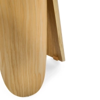 Pluto Beistelltisch aus skandinavischem Eschenholz, 50 cm | Runder Holztisch